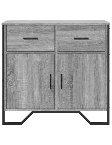 Credenza Grigio Sonoma 79,5x35,5x74,5 cm in Legno Multistrato