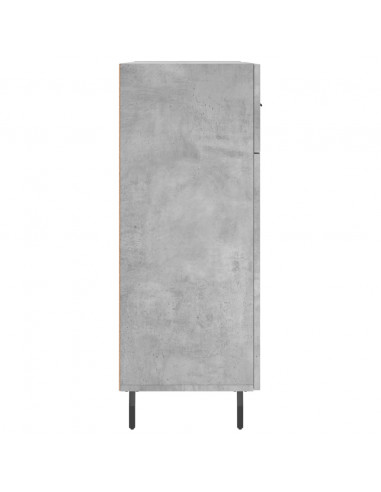 Credenza Grigio Cemento 69,5x34x90 cm in Legno Multistrato