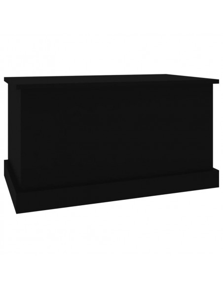 Contenitore Portaoggetti Nero 70x40x38 cm Legno Multistrato
