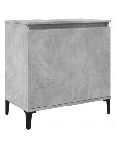 Mobile Lavabo Grigio Cemento 58x33x60 cm in Legno Multistrato 2