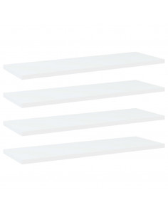 Ripiani per Libreria 4pz Bianchi 60x20x1,5 cm Legno Multistrato 2
