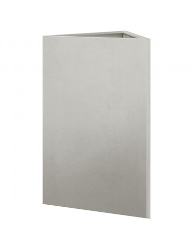 Fioriere da Giardino 2 pz Triangolari 50x43x75 cm Acciaio Inox