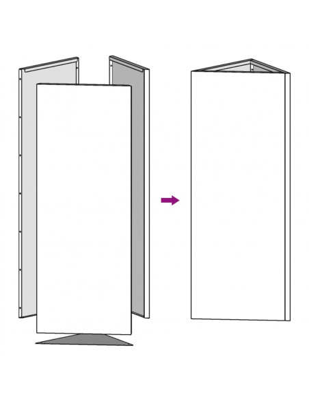 Fioriere da Giardino 2 pz Triangolari 50x43x75 cm Acciaio Inox