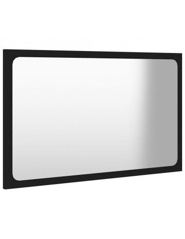 Set Mobili da Bagno Nero in Legno Multistrato