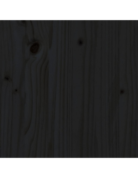 Giroletto Nero in Legno Massello 140x190 cm