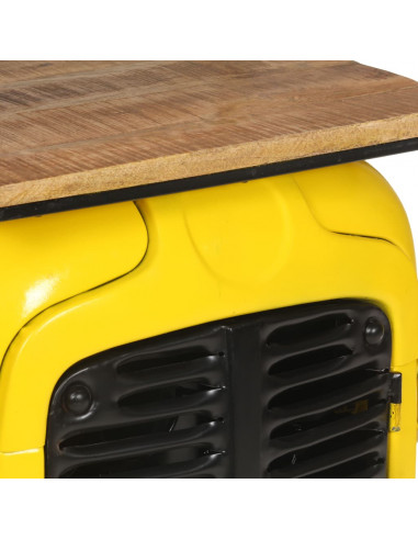 Cantinetta per Vini a Trattore Bianca 49x31x172 cm Mango Grezzo