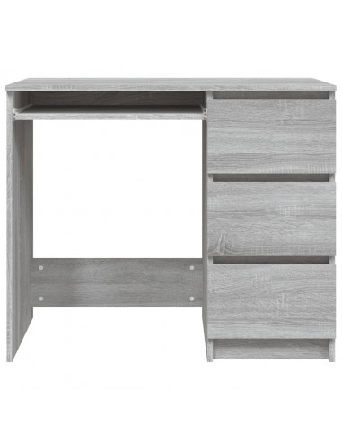 Scrivania Grigio Sonoma 90x45x76 cm in Legno Multistrato
