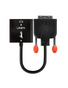 Lindy 38189 cavo e adattatore video 0,1 m DVI-D VGA (D-Sub) Nero 2