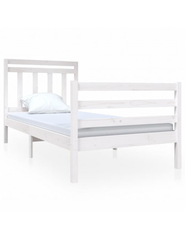 Giroletto Bianco 90x190 cm Single in Legno Massello