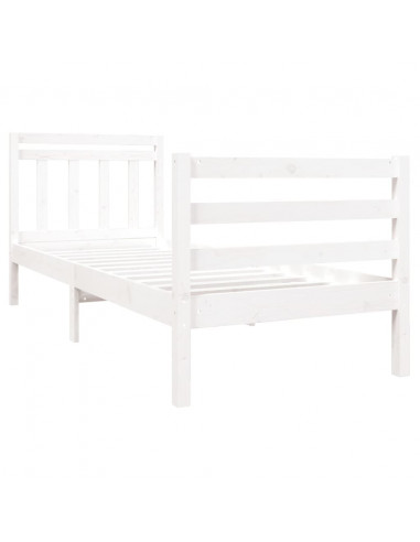 Giroletto Bianco 90x190 cm Single in Legno Massello