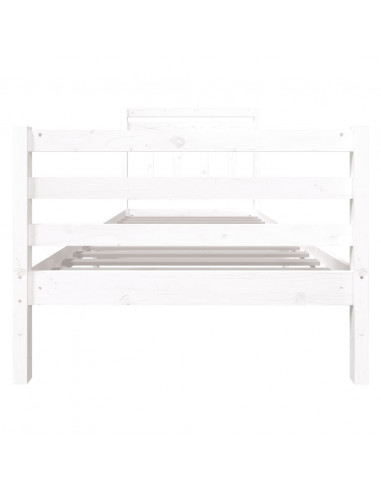 Giroletto Bianco 90x190 cm Single in Legno Massello