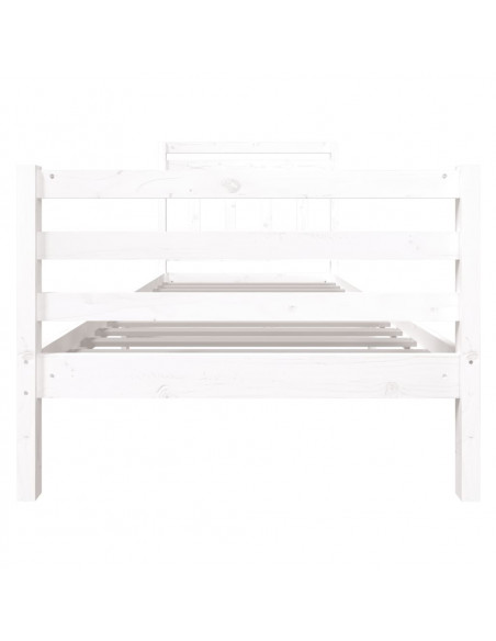 Giroletto Bianco 90x190 cm Single in Legno Massello