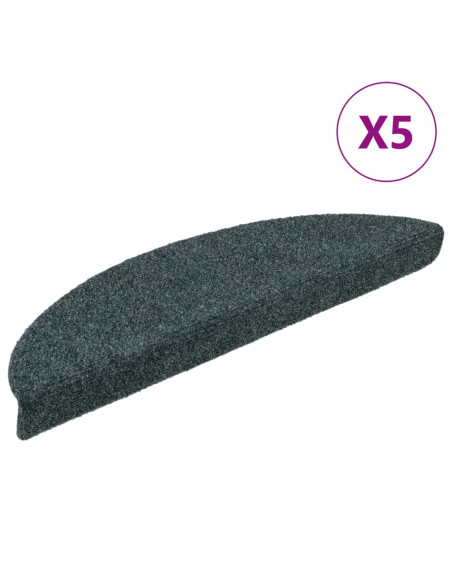 Tappetini Adesivi per Scale 5 pz Verdi 56x17x3 cm Agugliati