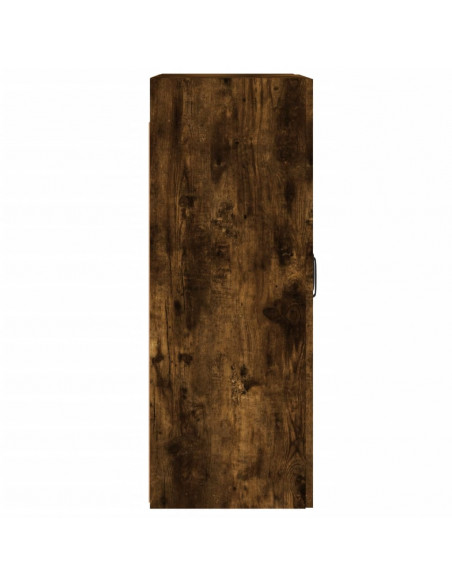Armadietti a Parete 2 pz Rovere Fumo in Legno Multistrato