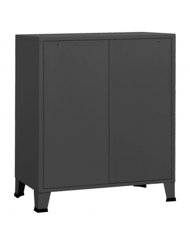 Cassettiera Industriale Antracite 78x40x93 cm in Metallo