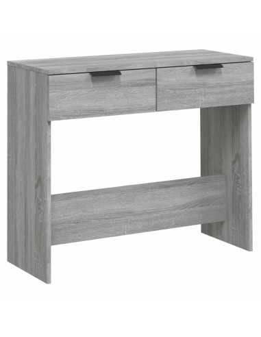 Tavolino Consolle Grigio Sonoma 90x36x75 cm Legno Multistrato