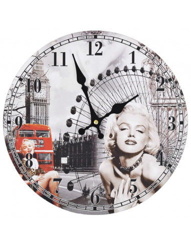 Orologio da Parete Vintage Marilyn Monroe 30 cm