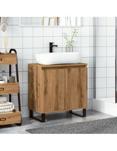 Mobile da Bagno Rovere Artigianale 58x33x60 cm in Truciolato