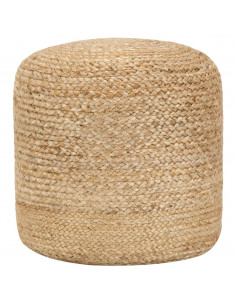 Pouf Lavorato a Mano 40x45 cm in Juta 2