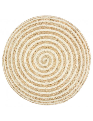 Pouf Lavorato a Mano 45x30 cm in Juta