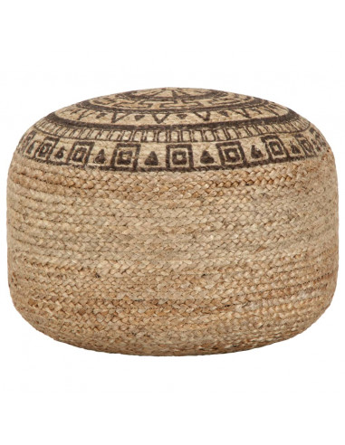 Pouf Lavorato a Mano Marrone 45x30 cm in Juta