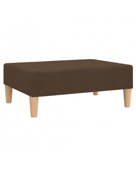 Poggiapiedi Marrone 78x56x32 cm in Tessuto