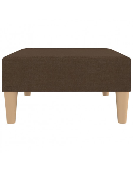 Poggiapiedi Marrone 78x56x32 cm in Tessuto