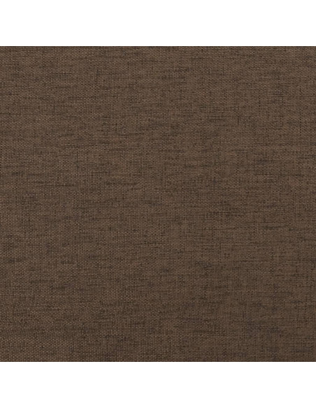 Poggiapiedi Marrone 78x56x32 cm in Tessuto