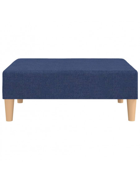 Poggiapiedi Blu 78x56x32 cm in Tessuto