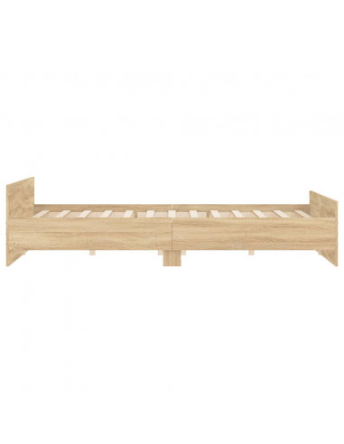 Giroletto con Testiera e Pediera Rovere Sonoma 180x200 cm