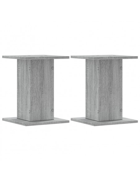 Supporti per Piante 2 pz Grigio Sonoma 30x30x40cm in Truciolato