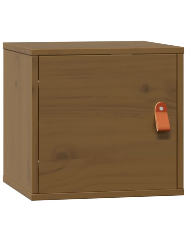 Pensile Marrone Miele 31,5x30x30 cm in Legno Massello di Pino