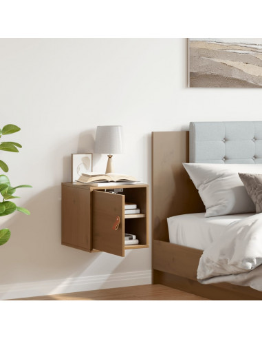 Pensile Marrone Miele 31,5x30x30 cm in Legno Massello di Pino