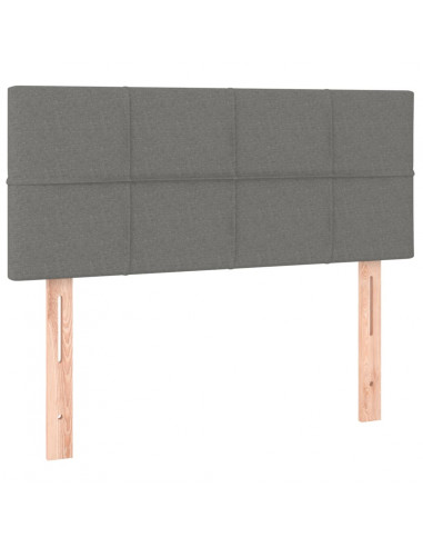 Testiera Grigio Scuro 100x5x78/88 cm in Tessuto