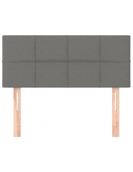 Testiera Grigio Scuro 100x5x78/88 cm in Tessuto
