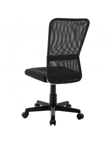 Sedia da Ufficio Nera 44x52x100 cm in Tessuto a Rete