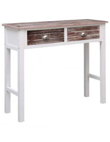 Tavolo Consolle Marrone 90x30x77 cm in Legno