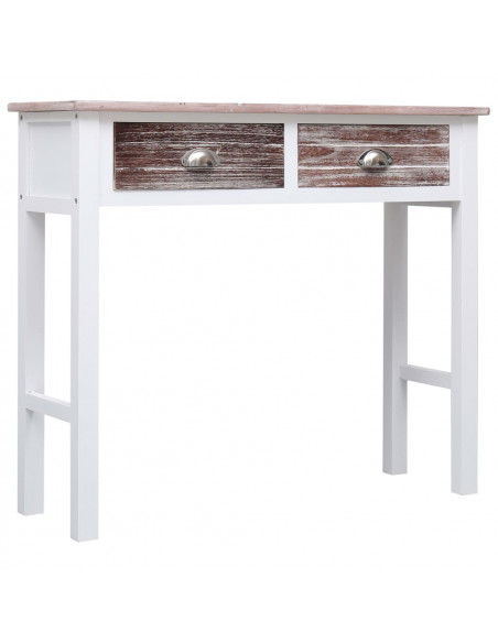 Tavolo Consolle Marrone 90x30x77 cm in Legno