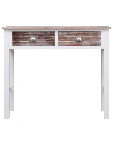 Tavolo Consolle Marrone 90x30x77 cm in Legno