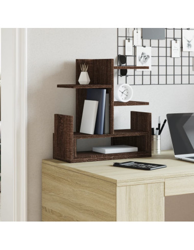 Organizer Scrivania Rovere Marrone 49x20x52,5 cm Multistrato