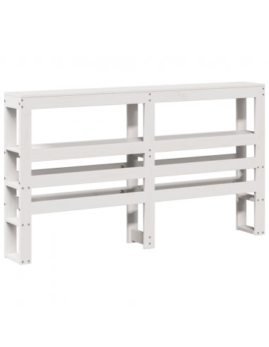 Letto senza Materasso Bianco 160x200 cm Legno Massello di Pino