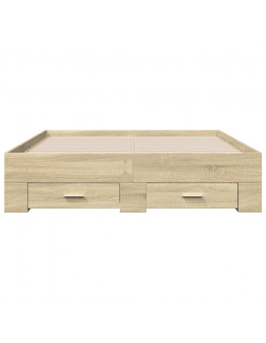 Giroletto Cassetti Rovere Sonoma 140x190 cm Legno Multistrato