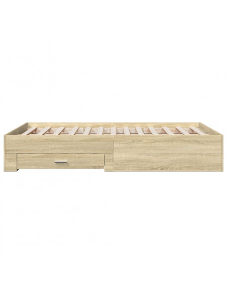 Giroletto Cassetti Rovere Sonoma 140x190 cm Legno Multistrato