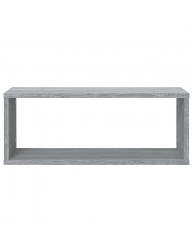 Mensole Cubo Muro 4 pz Grigio Sonoma 60x15x23 cm in Multistrato