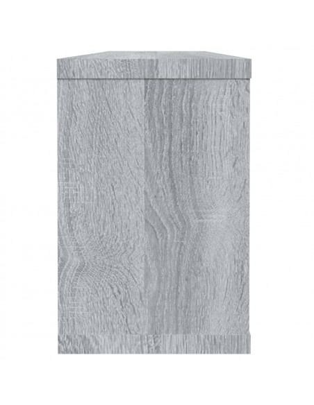 Mensole Cubo Muro 4 pz Grigio Sonoma 60x15x23 cm in Multistrato