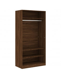 Armadio Rovere Marrone 100x50x200 cm in Legno Multistrato 2