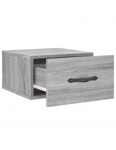 Comodini a Muro 2 pz Grigio Sonoma 35x35x20 cm 2