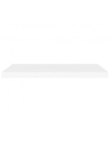 Scaffali a Parete 2 pz Bianchi 80x23,5x3,8 cm in MDF