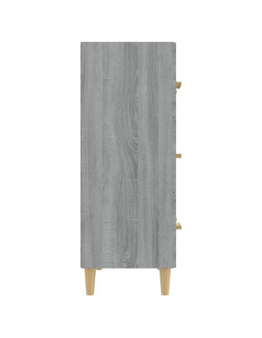 Credenza Grigio Sonoma 70x34x90 cm in Legno Multistrato