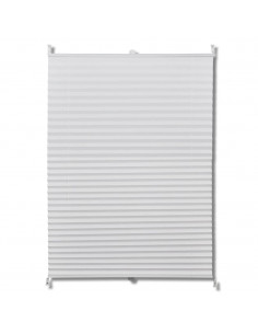 Tenda plissè 80x125cm bianca 2